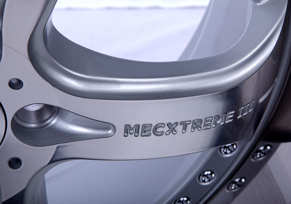 mecxtreme3 one piece wheel in Satin with Stainless Steel Lip – MEC Design