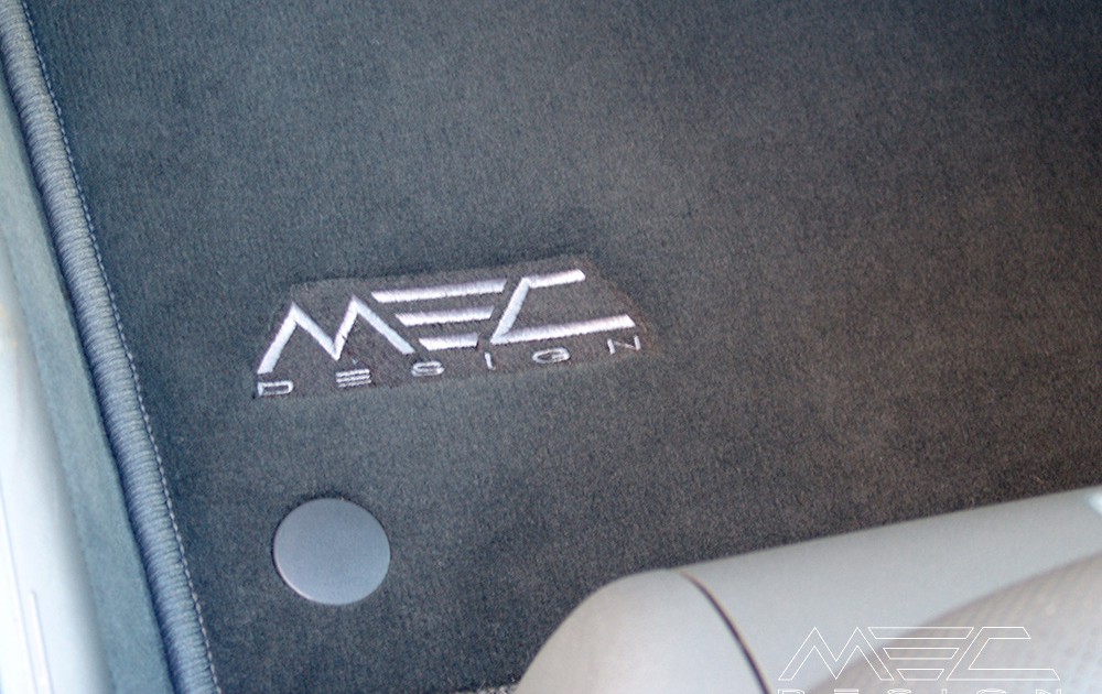 thumbnail image 2 of Lengenfelder Grey Grosgrain Floor Mats For Mercedes-Benz W211 S211 E-Class – NEW 2 of 4