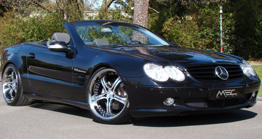 SL500 with one piece 9+10,5 with 245+285 spacers 30+25mm