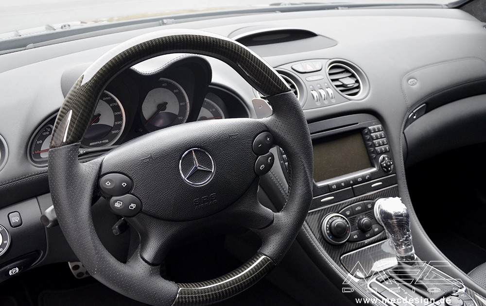 R230 SL Roadster Mercedes Tuning AMG Interior Carbon Leather