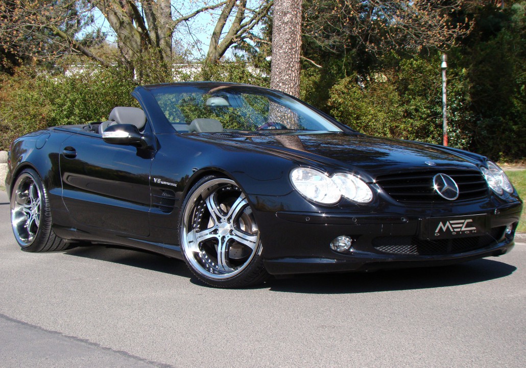 SL500 with mecxtreme3 1 piece wheels - MEC Design