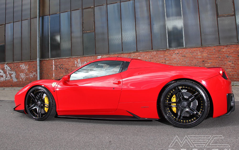 MEC Design Ferrari 458 side skirt panels, set, for the 458 Italia + Spider (not Speciale)