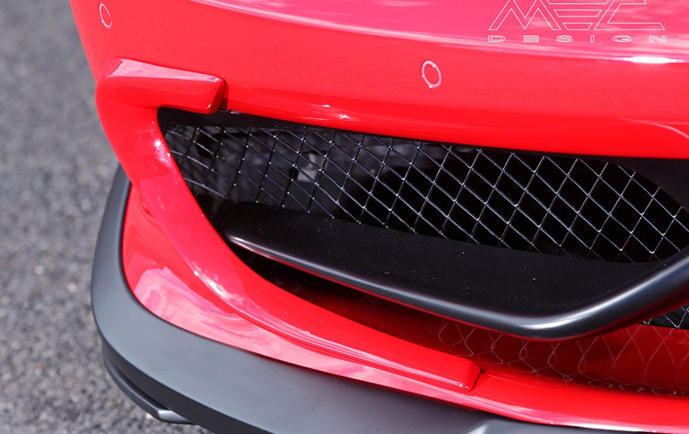 MEC Design Ferrari 458 spoiler corners “ears” for front opening, set for the 458 Italia + Spider (not Speciale)
