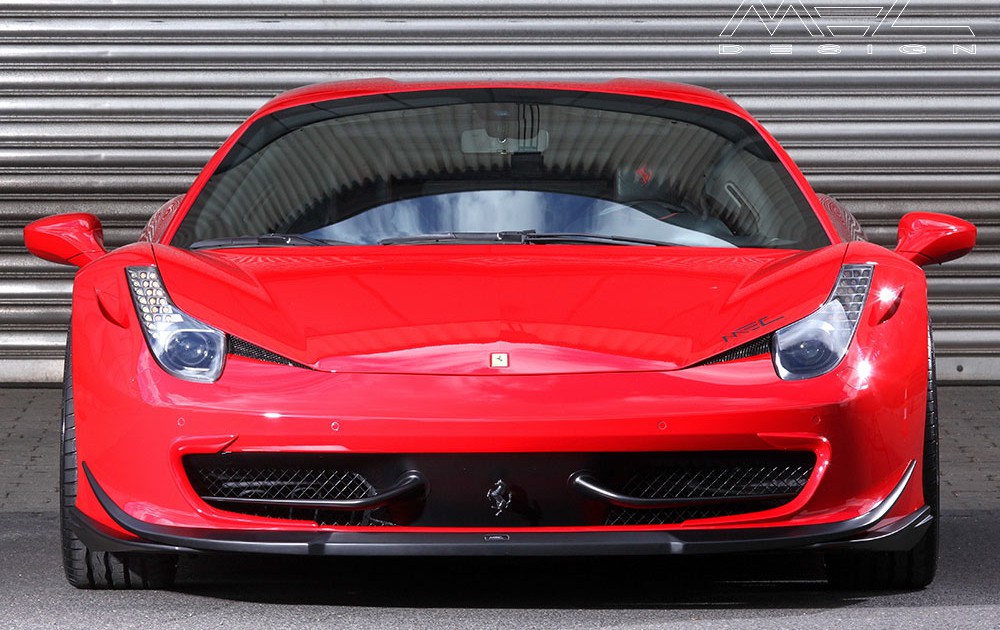 MEC Design Ferrari 458 front spoiler lip, 3 piece