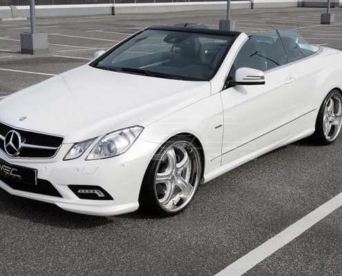 E350CDI with mecxtremeIII 1pc. Wheel Satin White Edition and Exhaust