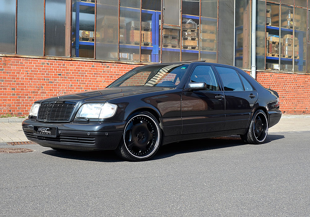 W140 S Class with mecxtreme1 1 piece wheels - MEC Design